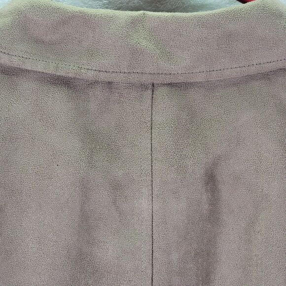 SLATE & STONE Slates Men's XL Brown Tan Faux Suede Lined Button Work Jacket - Picture 7 of 10